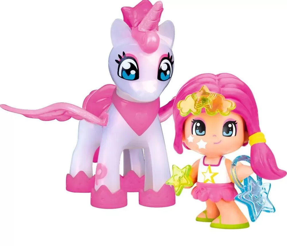 Outlet & Unicorno Volante, Con Personaggio E Accessori. Mini Dolls