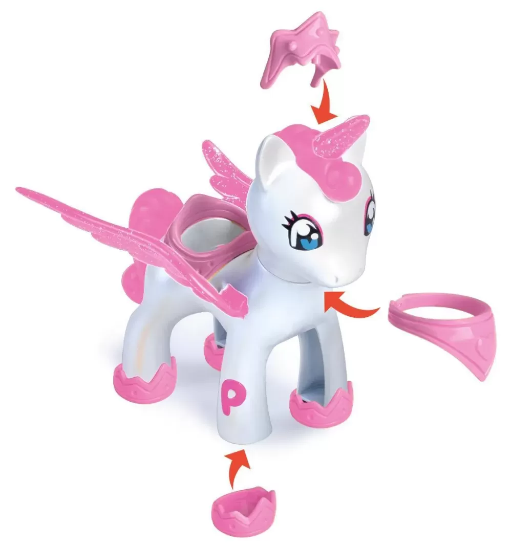 Outlet & Unicorno Volante, Con Personaggio E Accessori. Mini Dolls