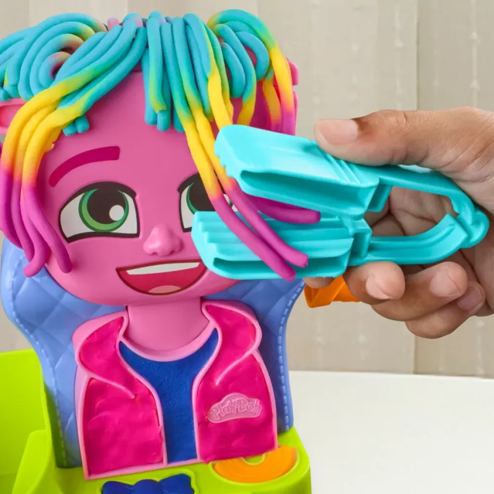 Outlet Capelli Pazzerelli, Playset Per Giocare Al Parrucchiere, Giocattoli Di Fantasia Per Bambini E Bambine Dai 3 Anni In Su Plastilina E Pasta Modellabile