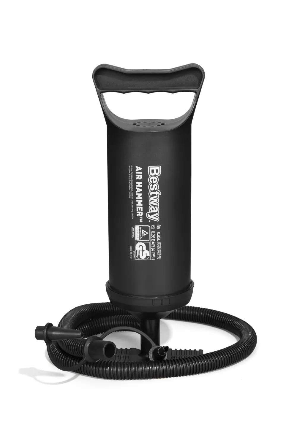 Discount Pompa Manuale Cm. 30, Volume 850 Cc, 3 Adattatori Per Valvola Piscine Da Giardino
