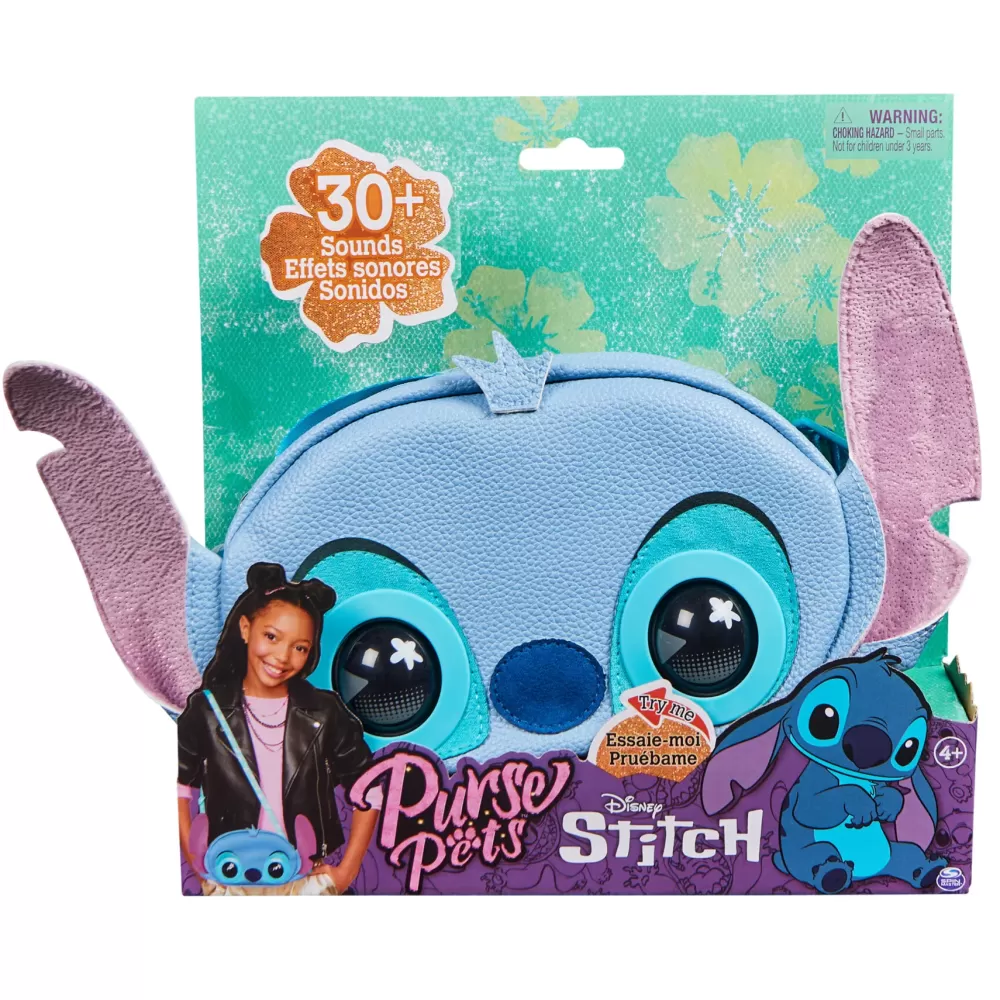 Flash Sale , Disney Stitch, Giocattolo Interattivo E Borsetta Con Oltre 30 Suoni E Reazioni, Borsetta A Tracolla, Giocattoli Per Bambine Tablet E Giochi Interattivi