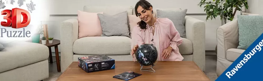 New Globo Glow In The Dark Costellazioni, Impara Al Geografia In Inglese, 180 Pezzi, 6+ Anni Puzzle 3D