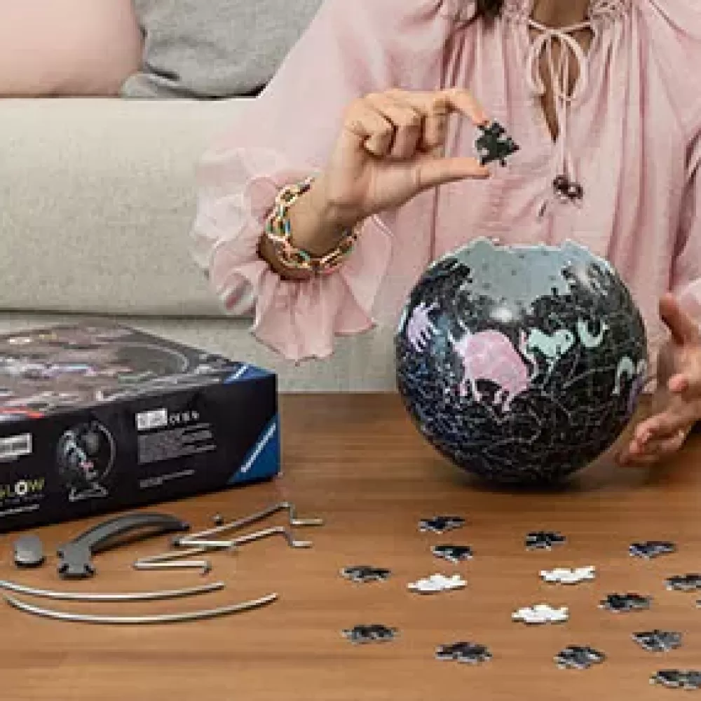 New Globo Glow In The Dark Costellazioni, Impara Al Geografia In Inglese, 180 Pezzi, 6+ Anni Puzzle 3D