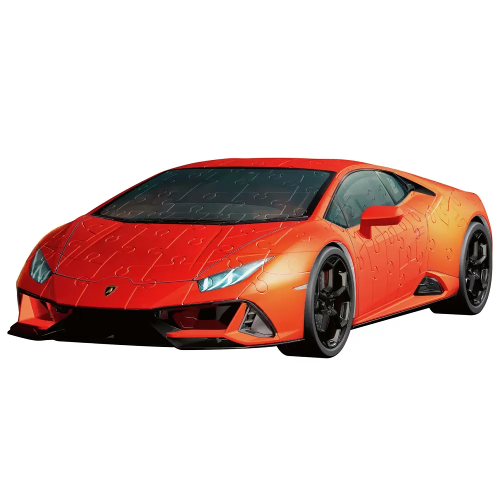 New Lamborghini Huracan Evo Arancione, 108 Pezzi, 8+ Anni Puzzle 3D