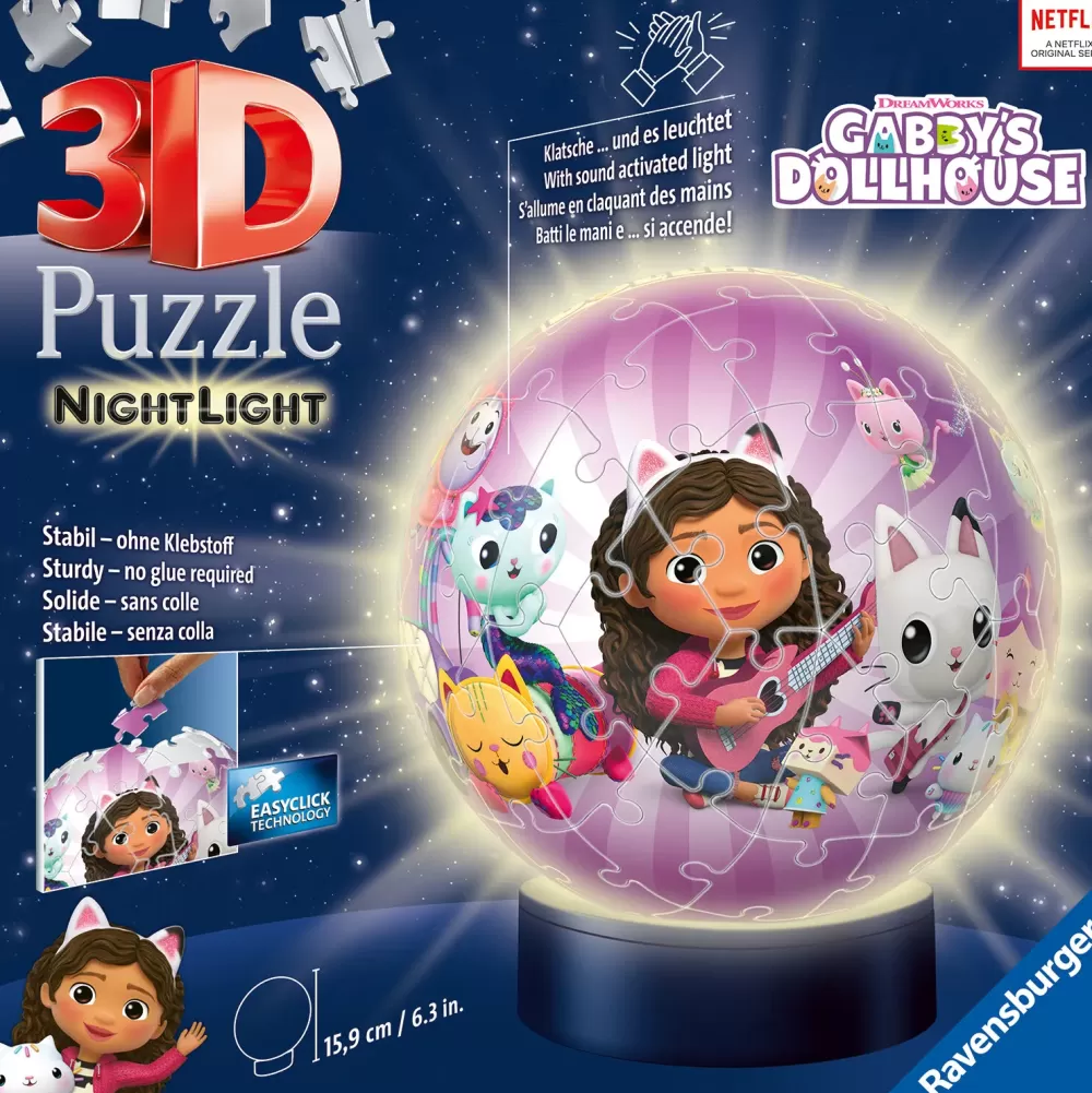 Discount Nightlamp Gabby'S Dollhouse, Night Lamp, 72 Pezzi, 6+ Anni Puzzle 3D