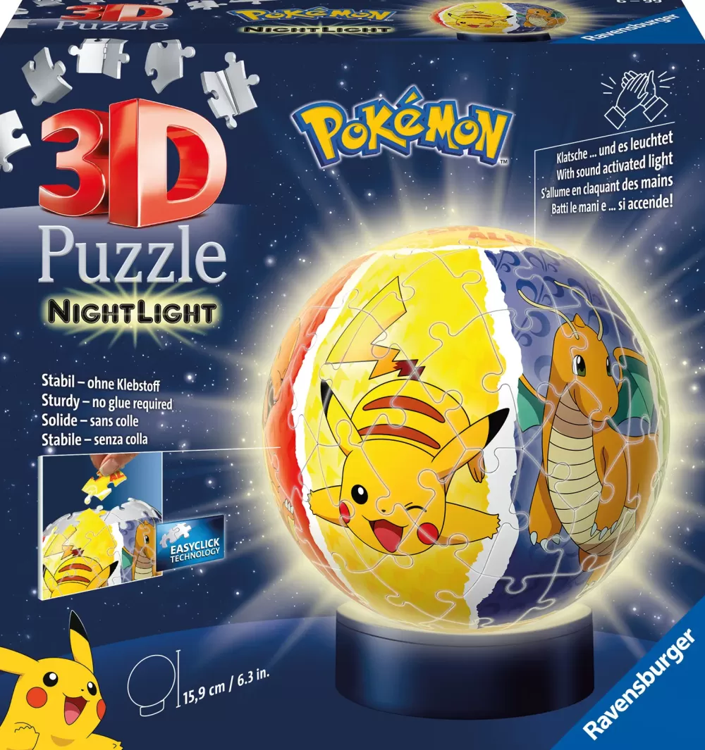 Sale Nightlamp Pokemon, Night Lamp, 72 Pezzi, 6+ Anni Puzzle 3D