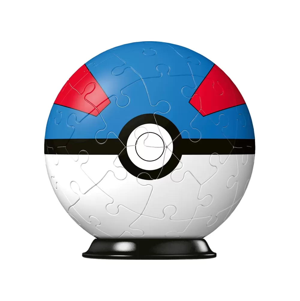 Discount Ravensburger 3D Puzzle Pokeball Blu E Rossa, 54 Pezzi, 6+ Anni Puzzle 3D