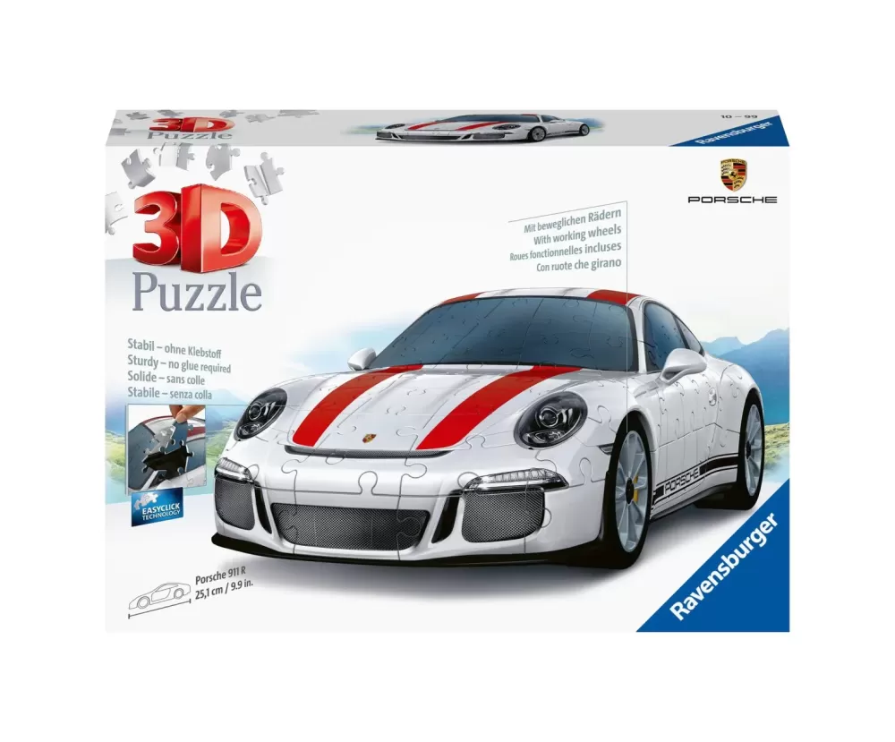 Store 3D Puzzle Porsche 911, Veicolo, 108 Pezzi, 10+ Anni Puzzle 3D