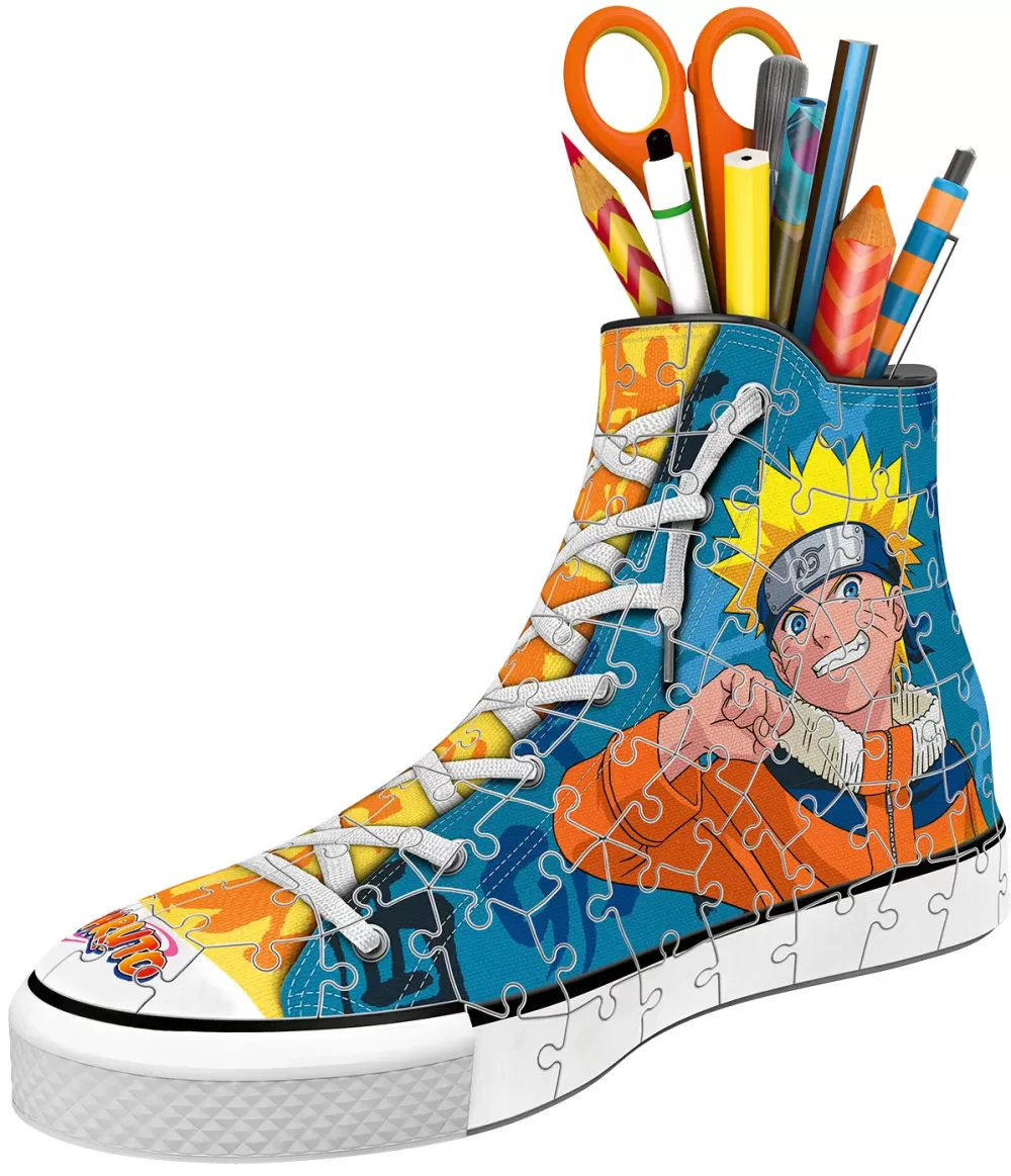 Hot Portapenne Sneaker Naruto, 108 Pezzi, 8+ Anni Puzzle 3D