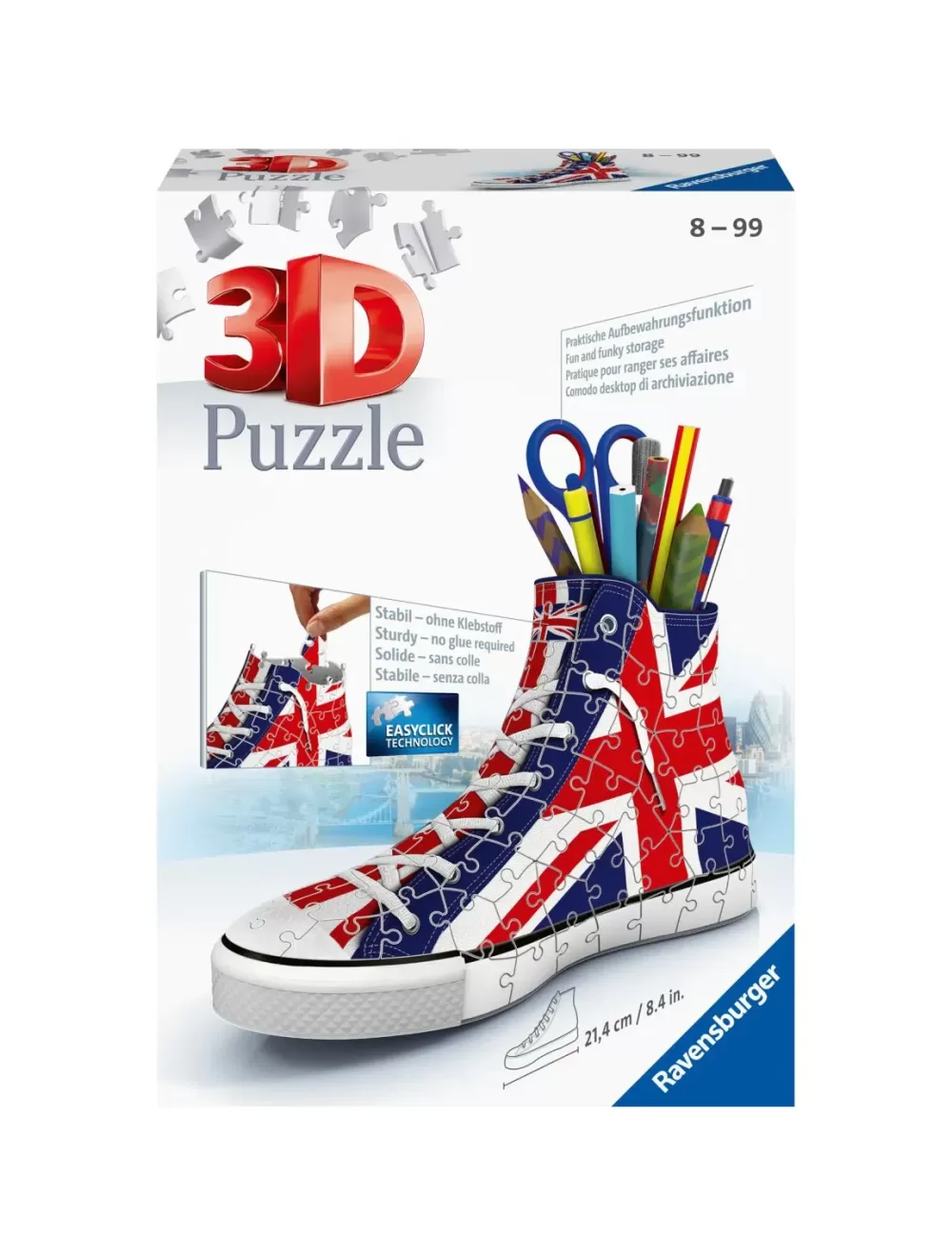 Shop Portapenne Sneaker Union Jack Edition, 108 Pezzi, 8+ Anni Puzzle 3D