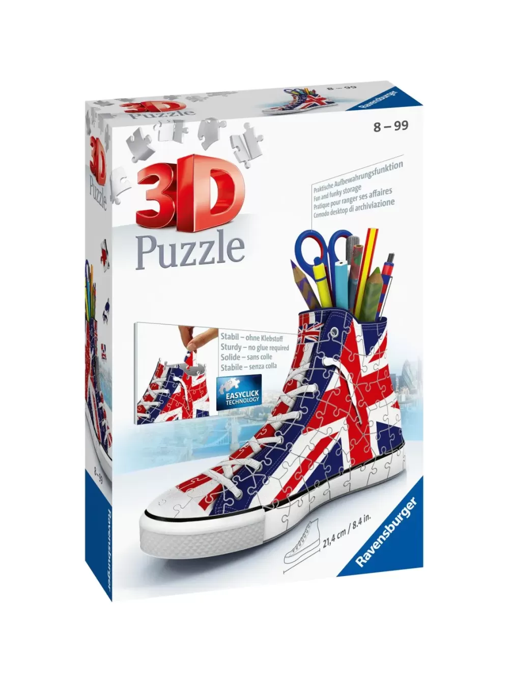 Shop Portapenne Sneaker Union Jack Edition, 108 Pezzi, 8+ Anni Puzzle 3D