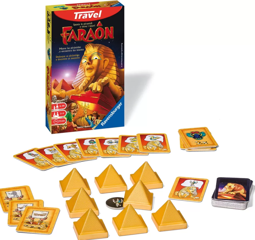 Store Faraon Travel Edition, Gioco Da Tavolo Tascabile, 2-4 Giocatori, 6+ Anni Giochi Tascabili E Da Viaggio