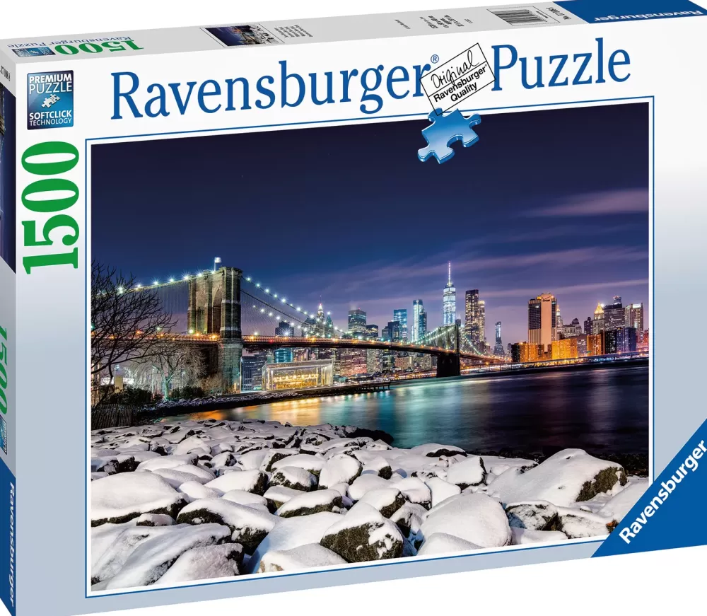 New Puzzle Inverno A New York, 1500 Pezzi, Puzzle Adulti Puzzle 1000 Pezzi