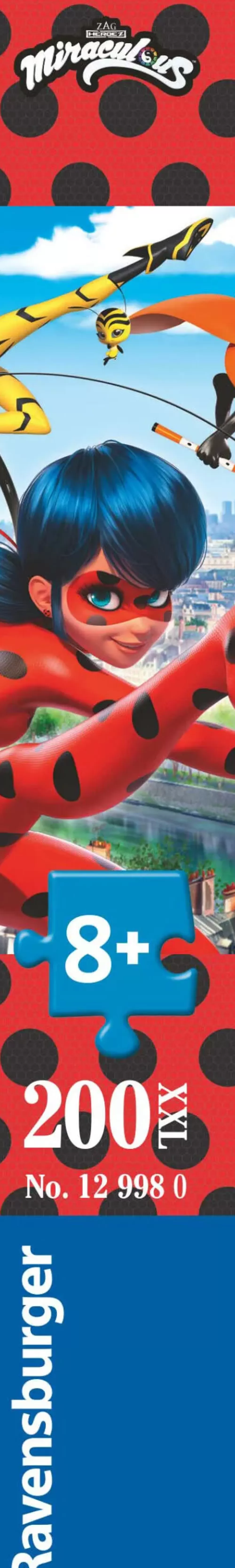 New Puzzle Miraculous, 200 Pezzi Xxl, Eta Raccomandata 8+ Anni Puzzle Per Bambini