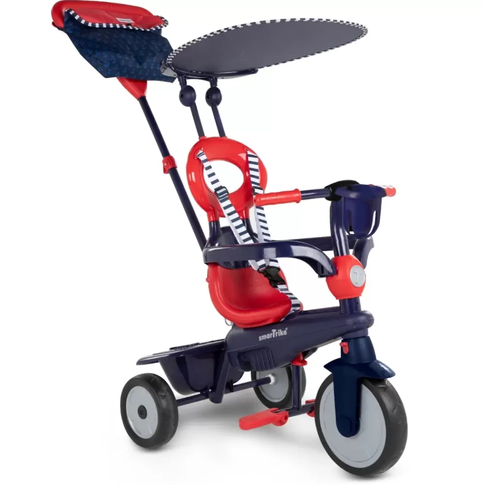 Clearance Smartrike Vanilla 4 In 1 Triciclo Per Bambini Dai 15 Mesi Con Maniglione Direzionale Touch Steering E Equipaggiamento Di Sicurezza Blu Navy Tricicli E Balance Bikes