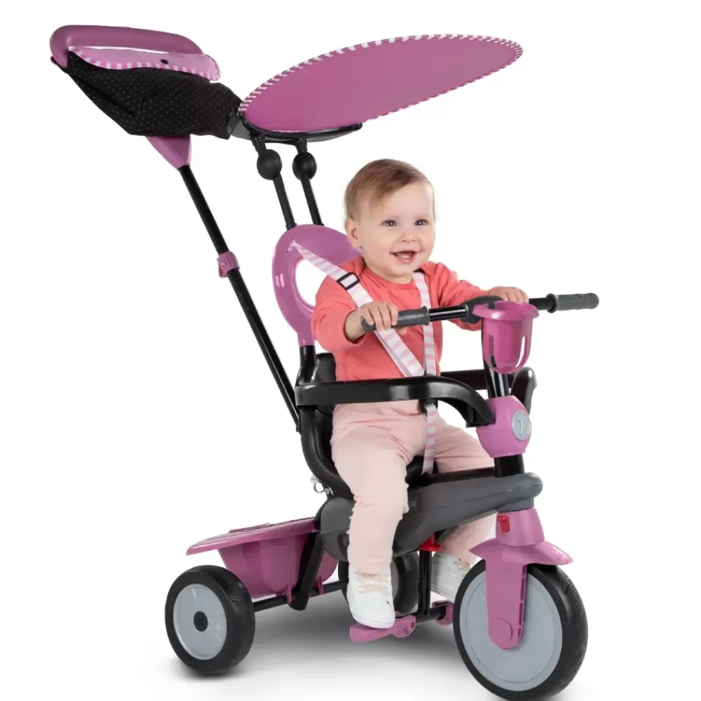 Cheap Smartrike Vanilla 4 In 1 Triciclo Per Bambini Dai 15 Mesi Con Maniglione Direzionale Touch Steering E Equipaggiamento Di Sicurezza Rosa Tricicli E Balance Bikes