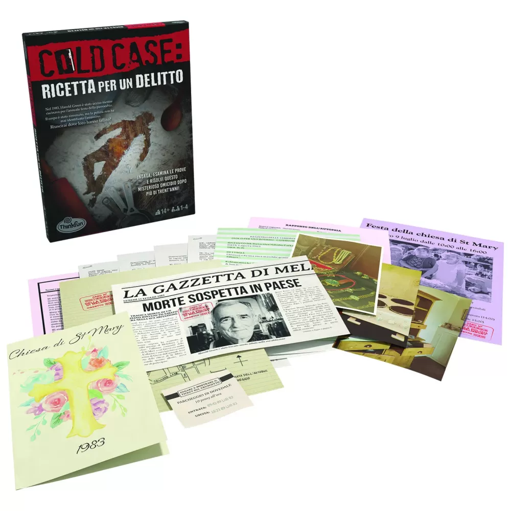 Fashion Thinkfun Cold Case 2: Ricetta Per Un Delitto, Gioco Di Logica E Indagine Per Adulti, 1-4 Giocatori, Eta 14+ Anni Giochi Escape Room Ed Enigmi