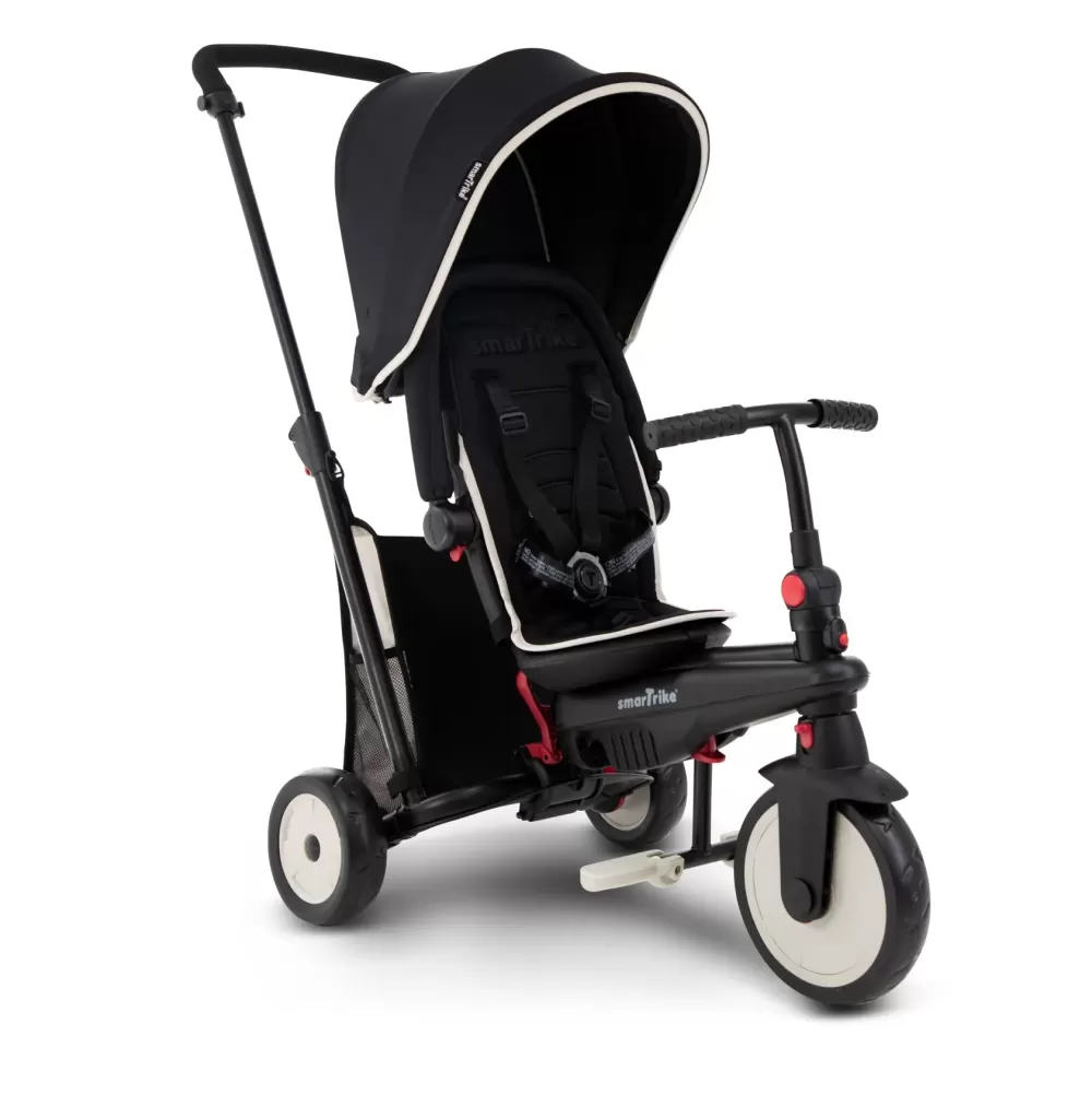 Best Sale Triciclo Pieghevole 6In1 Con Schienale Reclinabile, Maniglione Direzionale Ed Allungabile E Ammortizzatori Brevettati: Smartrike Str3 Per Bambini Dai 10 Mesi Ai 3 Anni Nero Tricicli E Balance Bikes