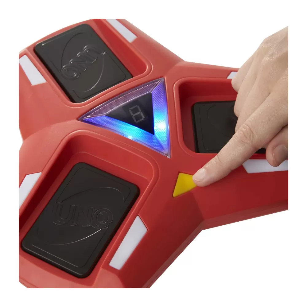 Online Uno Triple Play, Con Porta-Carte Con Luci E Suoni E 112 Carte, Per Ragazzi, Adulti E Bambini 7+ Anni Giochi Di Carte
