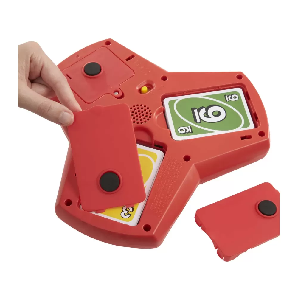 Online Uno Triple Play, Con Porta-Carte Con Luci E Suoni E 112 Carte, Per Ragazzi, Adulti E Bambini 7+ Anni Giochi Di Carte