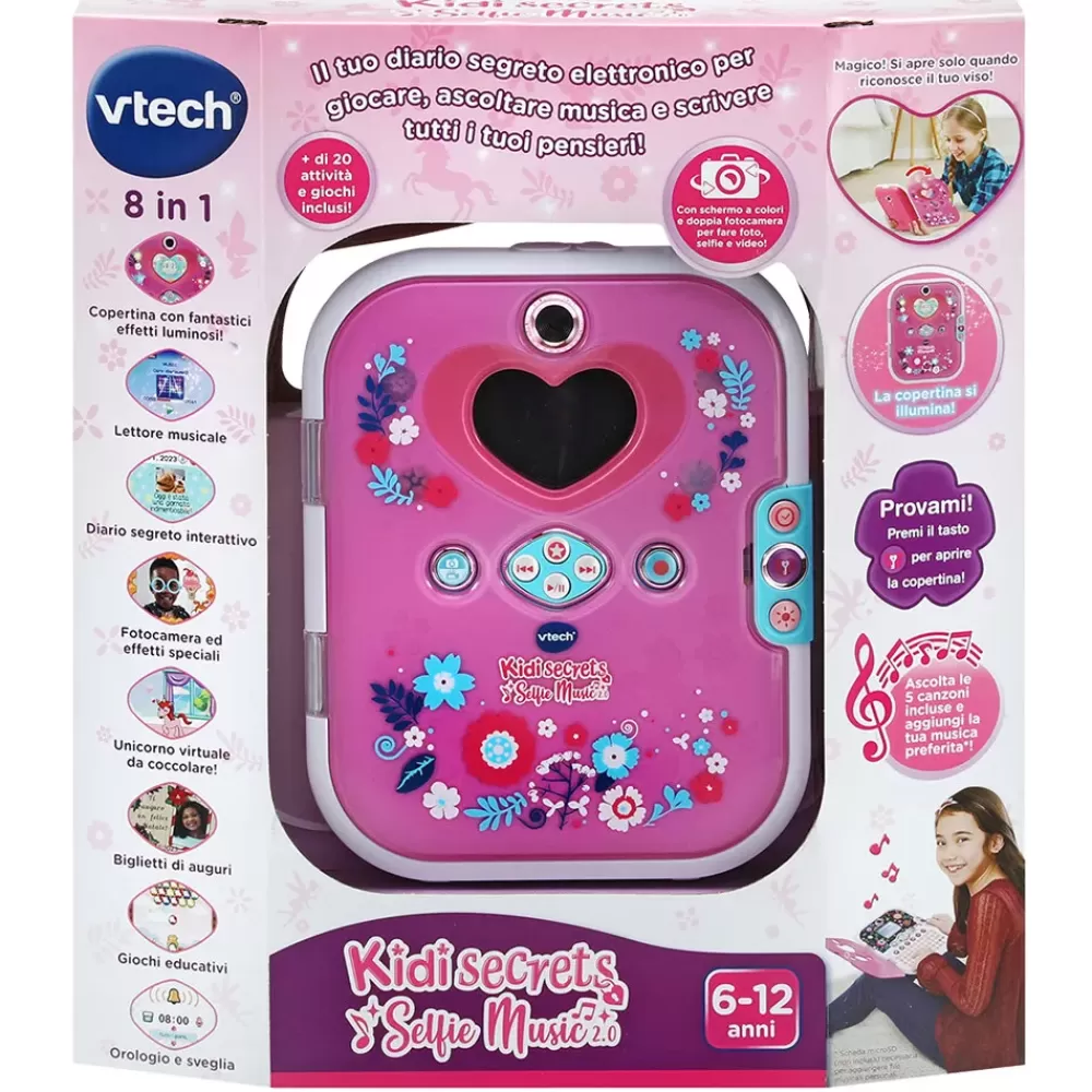 Hot Kidi Secrets Selfie Music 2.0 Diario Segreto Elettronico Con Riconoscimento Facciale! Tablet E Giochi Interattivi